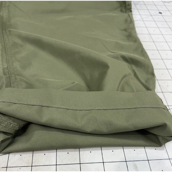 Columbia Men’s Convertible Cargo Pants Olive Green 36x32 Nylon Belted Lightweigh - Picture 7 of 9